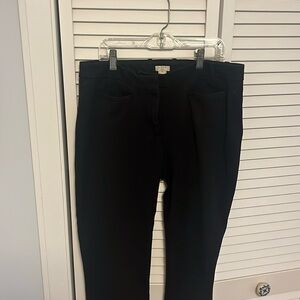 J Crew straight black stretch pants